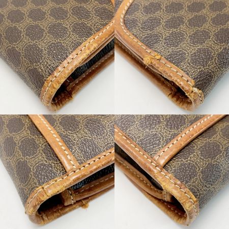  CELINE セリーヌ マカダム柄 PVC ヴィンテージ ブラウン クラッチバッグ 