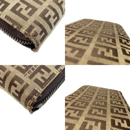  FENDI フェンディ ラウンドファスナー財布 ズッキーノ 2266.8M0024.028 ブラウン ラウンドファスナー