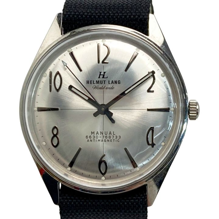 HELMUT LANG ヘルムートラング 替えベルト付き 手巻き メンズ 腕時計