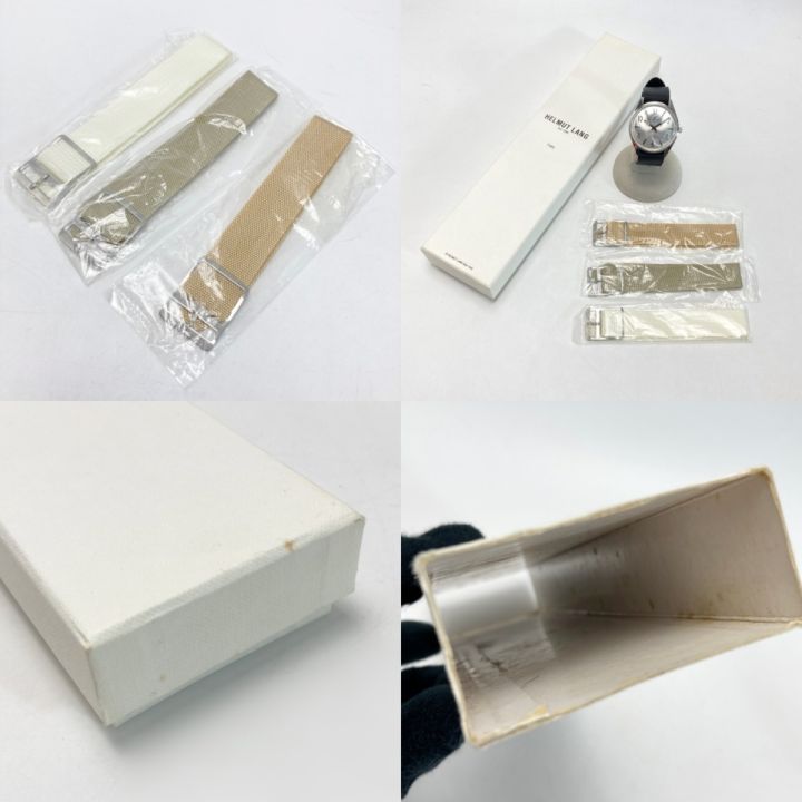 HELMUT LANG 替えベルト付き 手巻き メンズ 腕時計 6632-664744