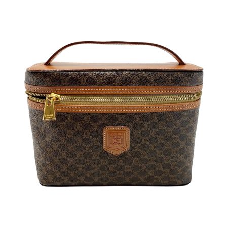  CELINE セリーヌ マカダム柄 MC96 メイクポーチ バニティバッグ  レディース