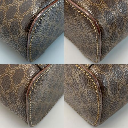  CELINE セリーヌ マカダム柄 MC96 メイクポーチ バニティバッグ  レディース