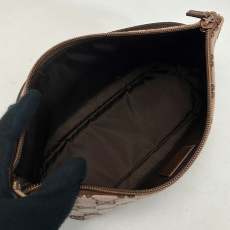  GUCCI グッチ GGキャンバス アクセサリーポーチ 039・1103・2123 ピンク/ブラウン ハンドバッグ