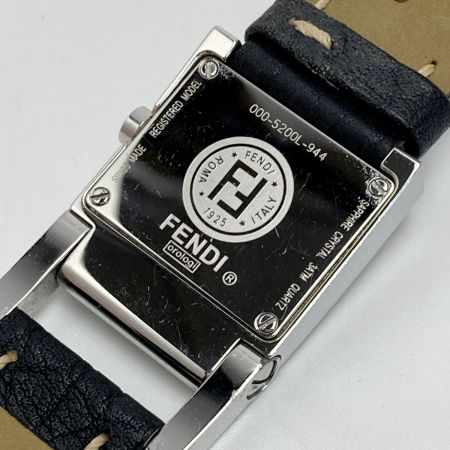  FENDI フェンディ オロロジ 5200L ブラック クォーツ レディース 腕時計 orologi