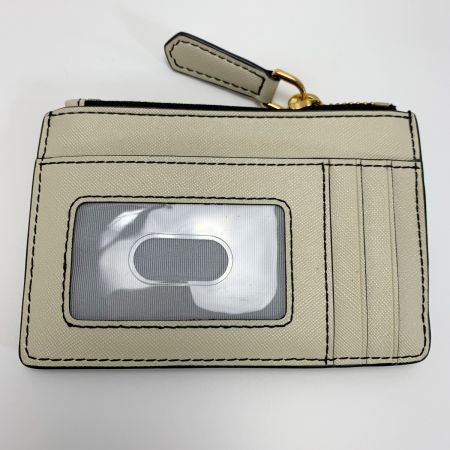  MARC JACOBS マークジェイコブス カードケース キーリング付 M0015056 272 アイボリー 財布 コインケース パスケース