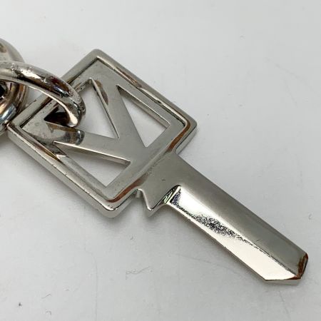  LOUIS VUITTON ルイヴィトン コリエ・プラーク Vスクエア M61984 シルバー アクセサリー ネックレス トップのみ