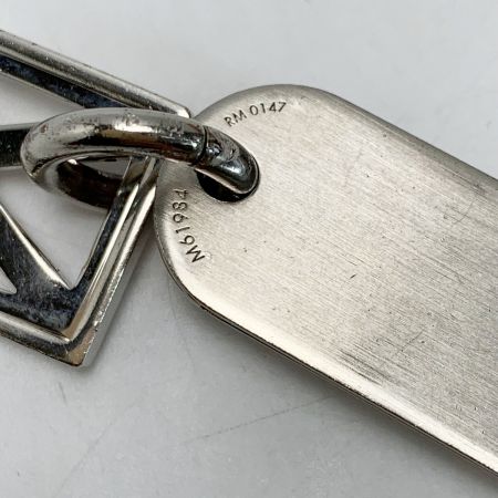 LOUIS VUITTON ルイヴィトン コリエ・プラーク Vスクエア M61984 シルバー アクセサリー ネックレス トップのみ