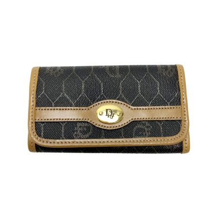 Christian Dior クリスチャンディオール ６連キーケース ダークグレー PVC