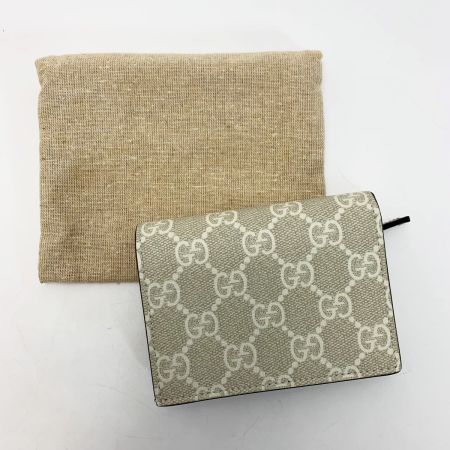  GUCCI グッチ マーモント ダブルG ミニウォレット デニムxレザー 658610 ブラック 2つ折り財布 袋有