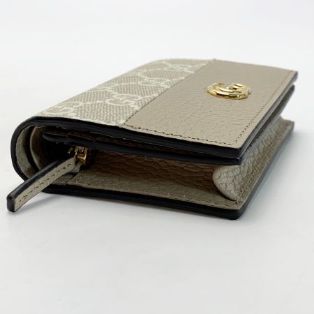  GUCCI グッチ マーモント ダブルG ミニウォレット デニムxレザー 658610 ブラック 2つ折り財布 袋有