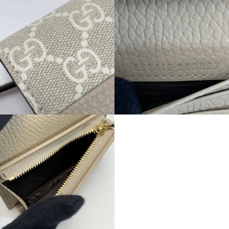  GUCCI グッチ マーモント ダブルG ミニウォレット デニムxレザー 658610 ブラック 2つ折り財布 袋有