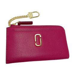 ☆☆ MARC JACOBS マークジェイコブス ザJマーク トップジップマルツウォレット 2S3SMP004S01 フューシャ 財布 ケース キーケース Bランク