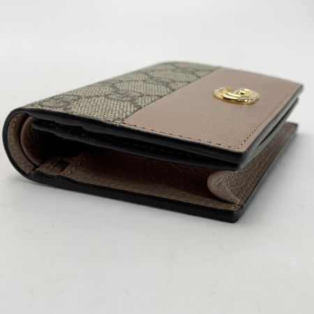  GUCCI グッチ GGスプリーム 658610 ピンク  2つ折り財布