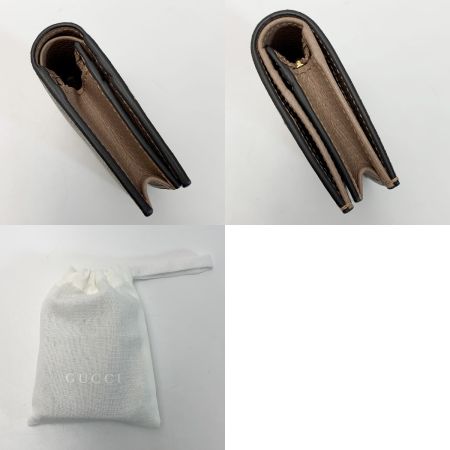  GUCCI グッチ GGスプリーム 658610 ピンク  2つ折り財布