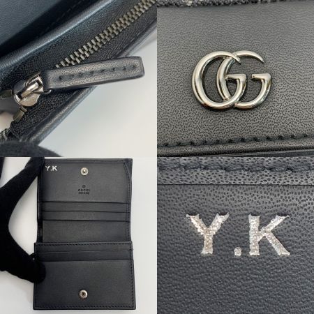  GUCCI グッチ マーモント 658610 2つ折り財布 レザー レディース シルバー金具