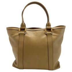 ☆☆ GUCCI グッチ バンブー レザー 339547 キャメル ショルダートートバッグ レディース Bランク