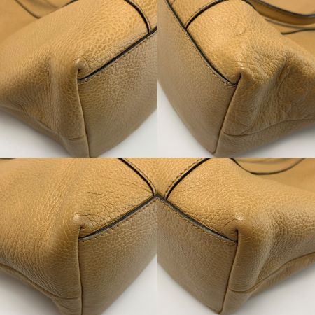  GUCCI グッチ バンブー レザー 339547 キャメル ショルダートートバッグ レディース