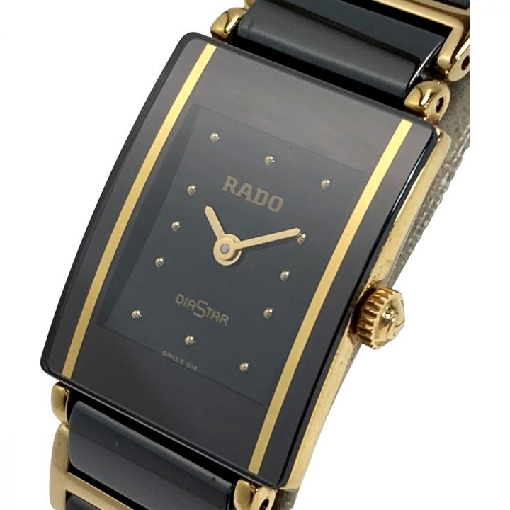RADO ラドー ダイヤスター 153.0283.3 ブラック クォーツ レディース