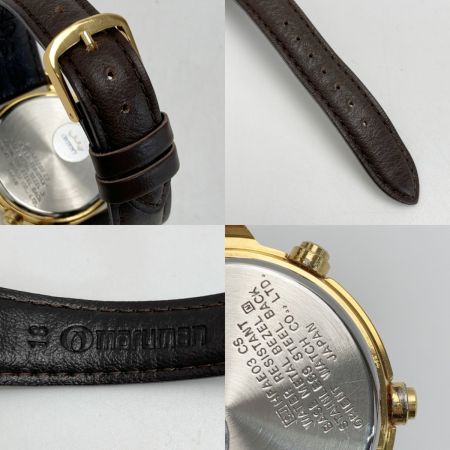  ORIENT オリエント クロノグラフ デイト HFAE03CS アイボリー クォーツ メンズ 腕時計