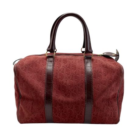  Christian Dior クリスチャンディオール トロッター スウェード エンジ ミニボストンバッグ