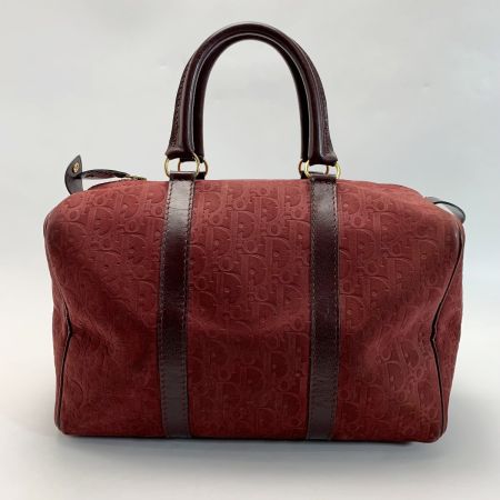  Christian Dior クリスチャンディオール トロッター スウェード エンジ ミニボストンバッグ