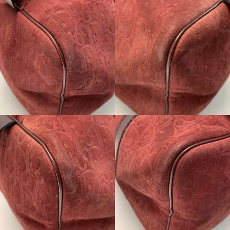  Christian Dior クリスチャンディオール トロッター スウェード エンジ ミニボストンバッグ