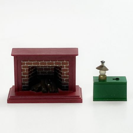   シルバニアファミリー 初期緑家具 絨毯 陶器家具他セット