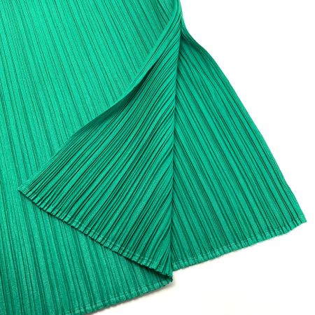  ISSEY MIYAKE イッセイミヤケ PLEATS PLEASE ノースリーブワンピース PP31JT144 グリーン サイズ 3 レディース