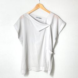 ☆☆ ISSEY MIYAKE イッセイミヤケ カットソー  IM62FJ503 ライトグレー サイズ 2 レディース Cランク