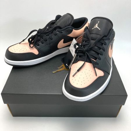  NIKE ナイキ AIR JORDAN 1 LOW スニーカー 553558-034 ブラック×ピンク SIZE 31cm メンズ 箱付き