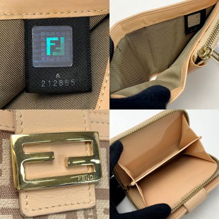  FENDI フェンディ ズッキーノ ライトピンク 2つ折り財布
