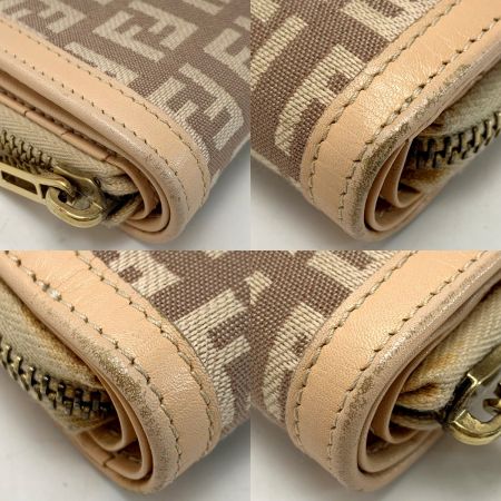  FENDI フェンディ ズッキーノ ライトピンク 2つ折り財布