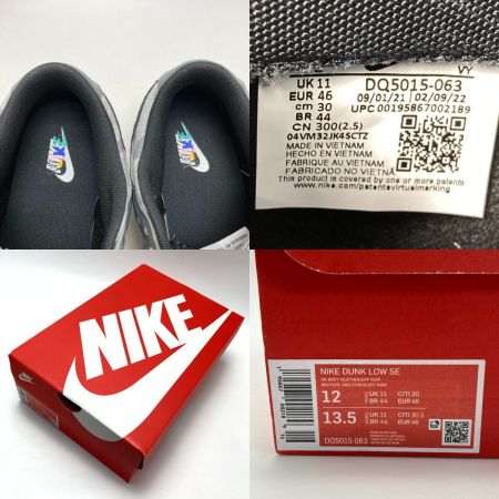 NIKE ナイキ DUNK LOW SE スニーカー DQ5015-063 ライトグレー SIZE 30cm メンズ 箱付き