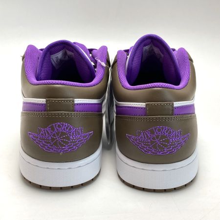  NIKE ナイキ AIR JORDAN 1 LOW スニーカー 553558-215 ホワイト×ブラウン 30cm メンズ 箱付き