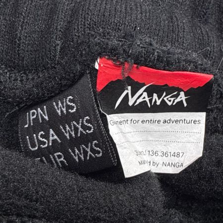NANGA ナンガ ポーラテックフリースジョガーパンツ SIZE S NW2342-11503 ブラック レディース