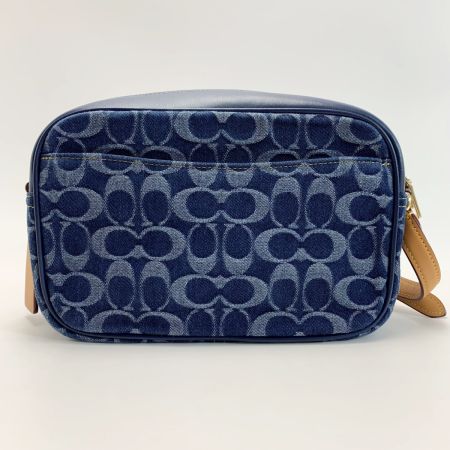  COACH コーチ ショルダーバッグ  チェリーチャーム CAA74 ブルー デニム レディース 