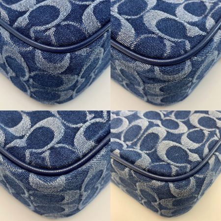  COACH コーチ ショルダーバッグ  チェリーチャーム CAA74 ブルー デニム レディース 