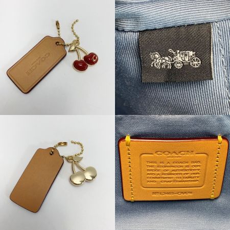  COACH コーチ ショルダーバッグ  チェリーチャーム CAA74 ブルー デニム レディース 