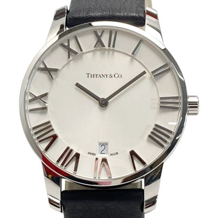  Tiffany & Co. ティファニー アトラスドーム デイト Z1800.11.10A21A52A ホワイト クォーツ メンズ 腕時計 ATLAS