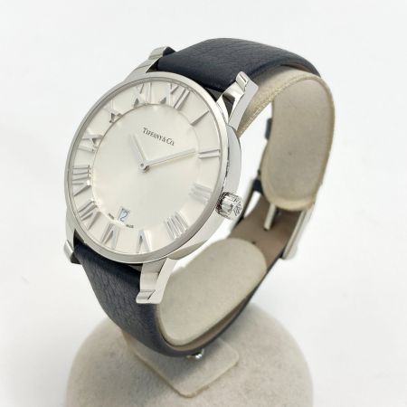  Tiffany & Co. ティファニー アトラスドーム デイト Z1800.11.10A21A52A ホワイト クォーツ メンズ 腕時計 ATLAS
