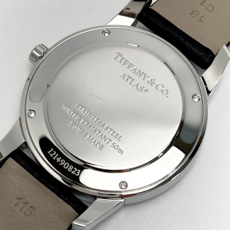  Tiffany & Co. ティファニー アトラスドーム デイト Z1800.11.10A21A52A ホワイト クォーツ メンズ 腕時計 ATLAS