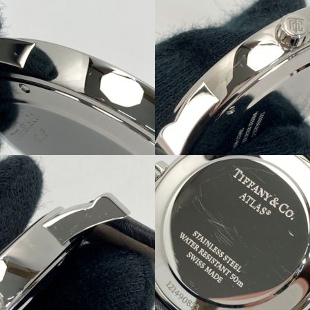  Tiffany & Co. ティファニー アトラスドーム デイト Z1800.11.10A21A52A ホワイト クォーツ メンズ 腕時計 ATLAS