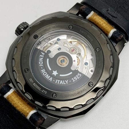  FENDI フェンディ セレリア デイト ズッカ柄 001-82000L-270 ブラウン 自動巻き メンズ 腕時計