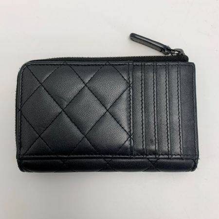  CHANEL シャネル マトラッセ クラシックジップカード AP3179 ブラック ケース カードケース