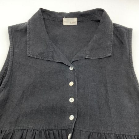  a+koloni ジレ ロングジレ 16025002 ブラック サイズ F レディース