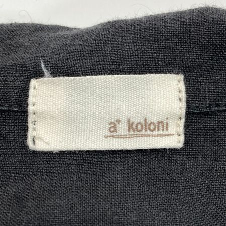  a+koloni ジレ ロングジレ 16025002 ブラック サイズ F レディース