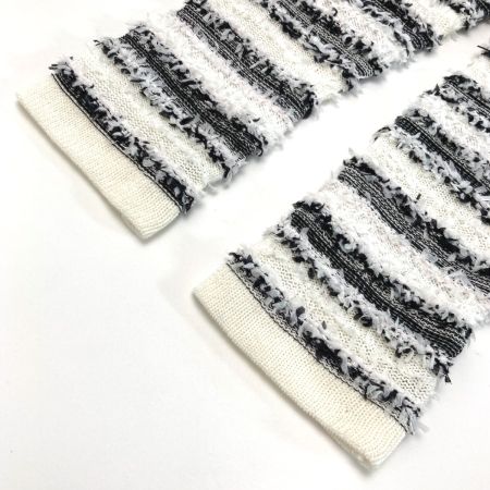  Rene ルネ カーディガン  6112330 ホワイト×ブラック サイズ 38 レディース