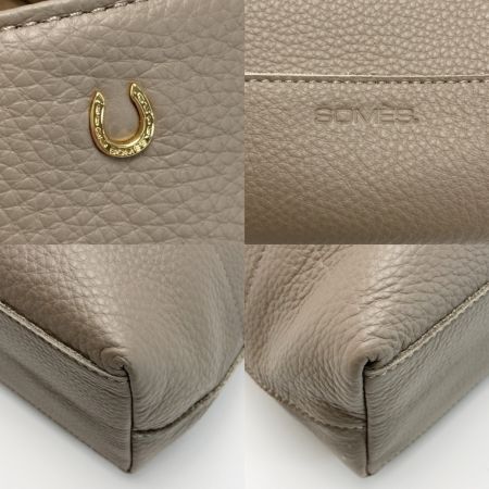  Somes Saddle ソメスサドル オルター ミニ トートバッグ AT-29 グレージュ レザー 布袋有