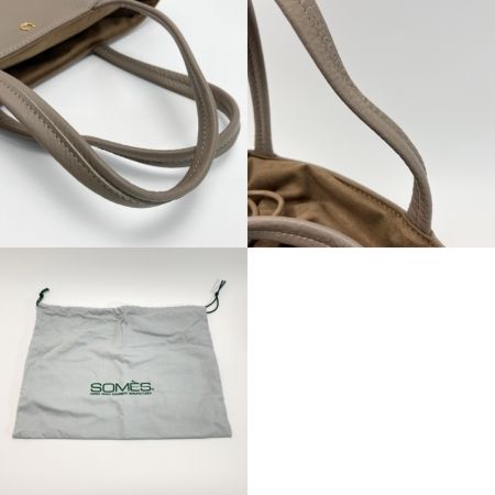  Somes Saddle ソメスサドル オルター ミニ トートバッグ AT-29 グレージュ レザー 布袋有