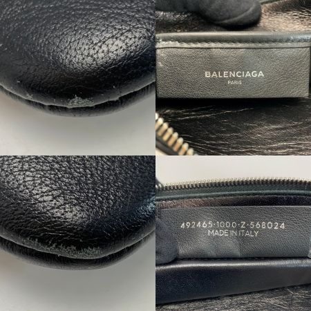  BALENCIAGA バレンシアガ レザー ブラック ポーチ